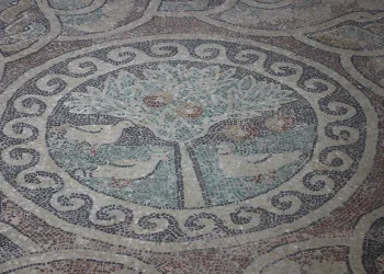 Üstünde elma ağacı olan tek antik mozaik Amasya’da