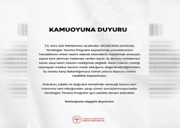 Sağlık Bakanlığından “topuk kanı” kararına ilişkin açıklama