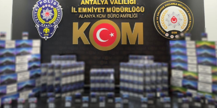 Antalya’da kaçakçılık operasyonu