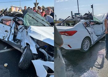 Genç mühendisin öldüğü kaza kameraya yansıdı