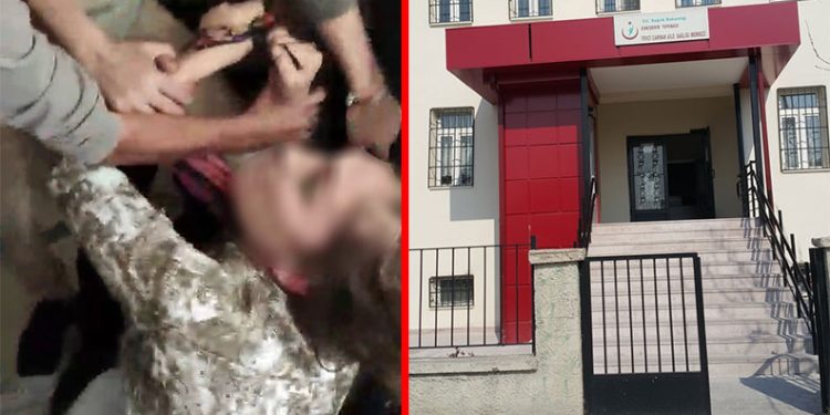 Anne, oğluna rapor vermeyen aile hekimini hastanelik etti