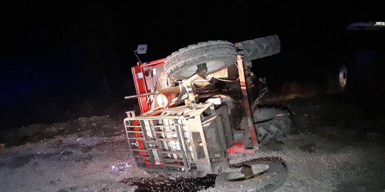 Bolu’da traktör devrildi: 1 yaralı