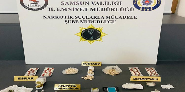 Samsun’da uyuşturucu operasyonu: 2 gözaltı