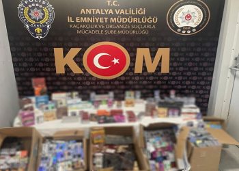 Antalya’da kaçak sigara ve sahte alkol operasyonu