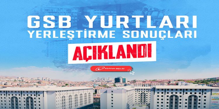 GSB Yurt başvuları açıklandı