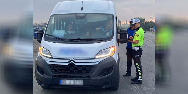 Servis araçlarına denetim: 16 bin TL ceza kesildi