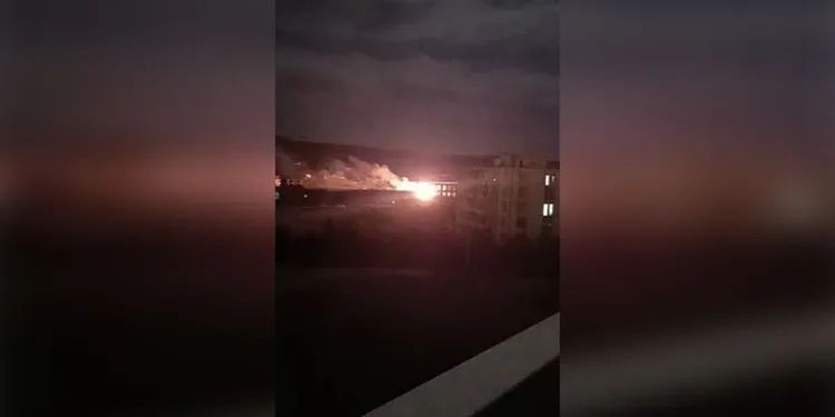 Trafo bomba gibi patladı