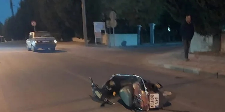 Tavşanlı’da motosiklet ile otomobile çarpıştı: 1 yaralı