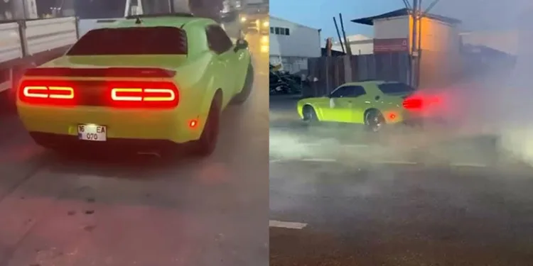 Bursa’da cadde üzerinde drift kamerada