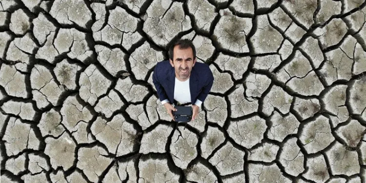 Baraj suları çekildi