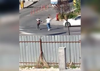 Başakşehir’de cadde ortasında alacak verecek kavgası