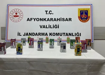 Afyonkarahisar’da elektronik sigara yakalandı