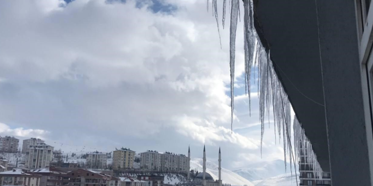 Bayburt’ta soğuk hava ve ayaz etkili oluyor