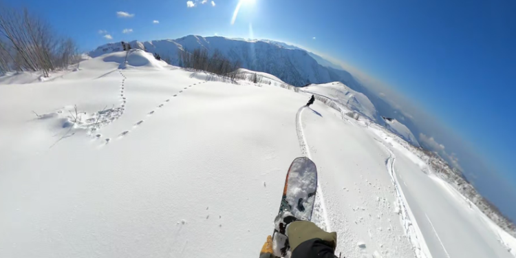 Handüzü Yaylası’na snowboardçu ilgisi