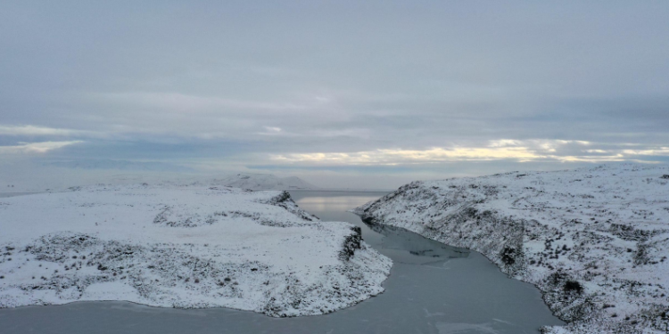 Ağrı Yazıcı Barajı kısmen dondu