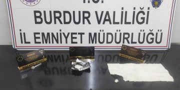 Burdur’da uyuşturucu operasyonuna 2 tutuklama