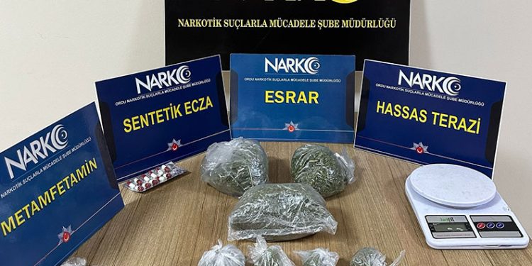Ordu’da uyuşturucu operasyonlarında 3 tutuklama