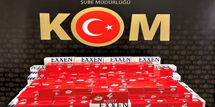 Bayburt’ta kaçak 20 bin adet boş makaron ele geçirildi