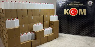 Niğde’de 4 bin litre kaçak alkol ele geçirildi