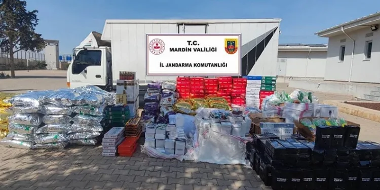 Mardin’de 5 milyon TL değerinde kaçak eşya ele geçirildi