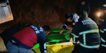 Baraj gölüne düşen kamyonet sürücüsünün cansız bedenine ulaşıldı