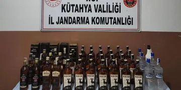 Kütahya’da 44 litre sahte içki ele geçirildi
