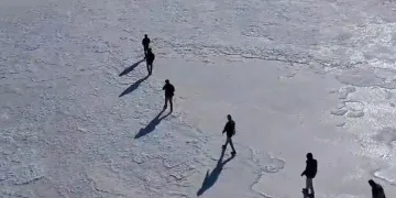 Bingöl’de göl buz tuttu