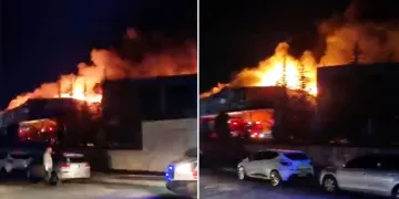 Çorum’da fabrika yangını