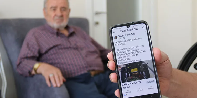 Ucuza tekerlekli sandalye almak isterken dolandırıldı