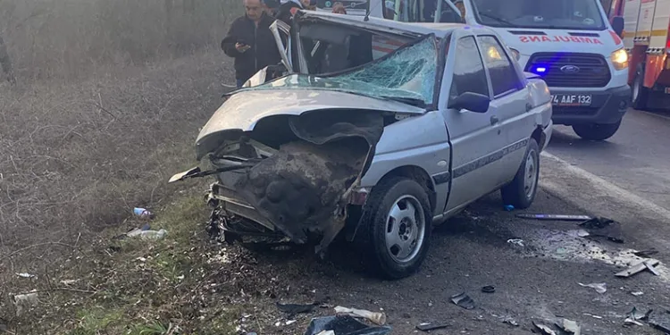 Bartın’da feci kaza