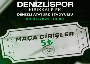 Bilet fiyatını 5 TL yapan Denizlispor’dan taraftara çağrı