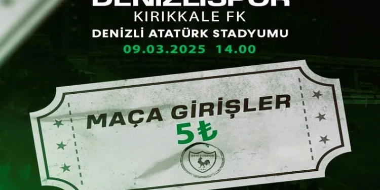 Bilet fiyatını 5 TL yapan Denizlispor’dan taraftara çağrı