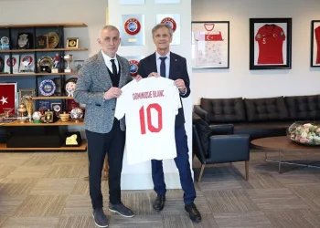 İsviçre Futbol Federasyonu Başkanı Blanc’tan Hacıosmanoğlu’na ziyaret