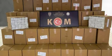 Isparta’da 1 milyon adet kaçak makaron ele geçirildi