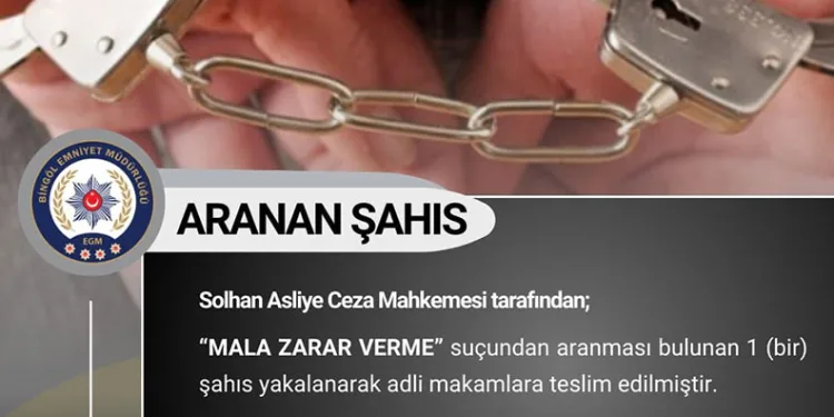 Bingöl’de aranan 4 şüpheli yakalandı