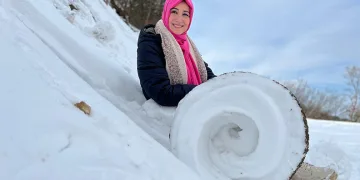Amasya’da Nisan’da ‘kar ruloları’ görüntülendi