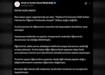 KYK, Bayburt’ta yurtta cinayet işlendiği iddiasını yalanladı