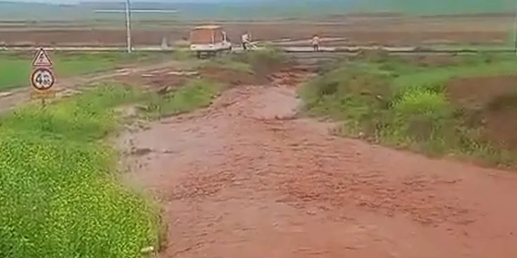 Kırıkkale’de tarım arazileri su altında kaldı