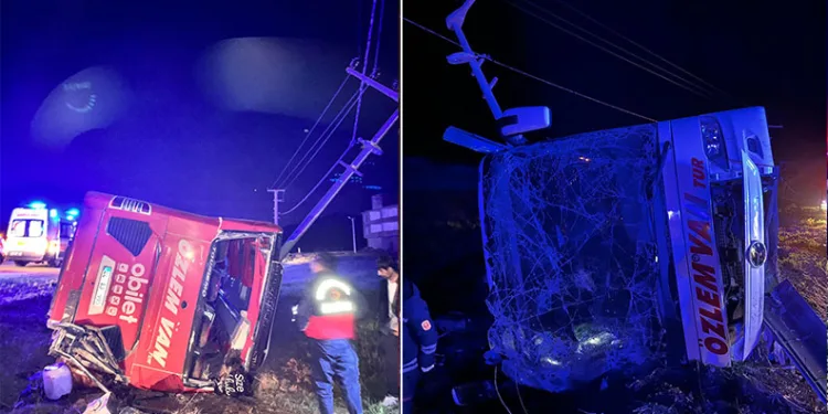 Van’da yolcu otobüsü kazası: 33 yaralı