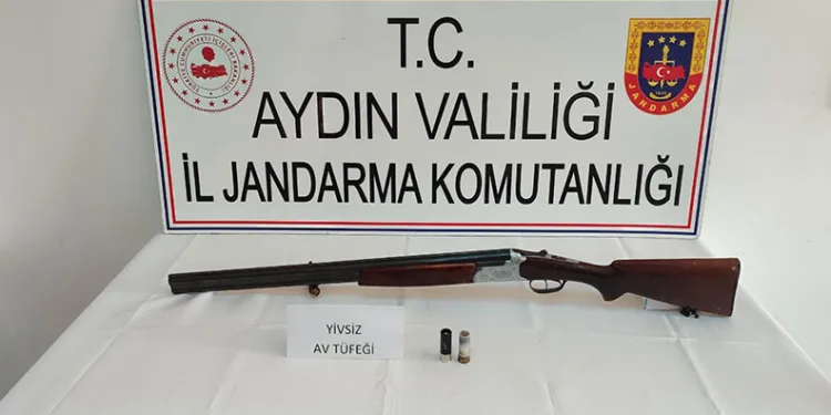 Karpuzlu’da ruhsatsız tüfek ele geçirildi