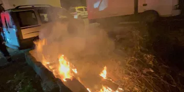 Çorlu’da çalılık yangını