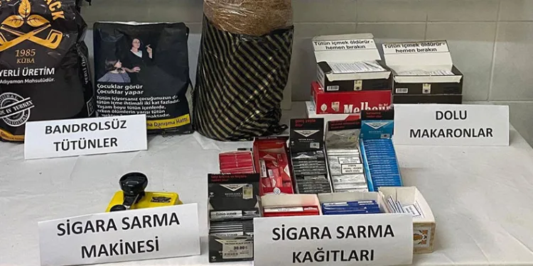 Didim’de kaçak tütün operasyonu