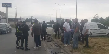 Kırklareli’nde otomobil ile motosiklet çarpıştı: 1 yaralı