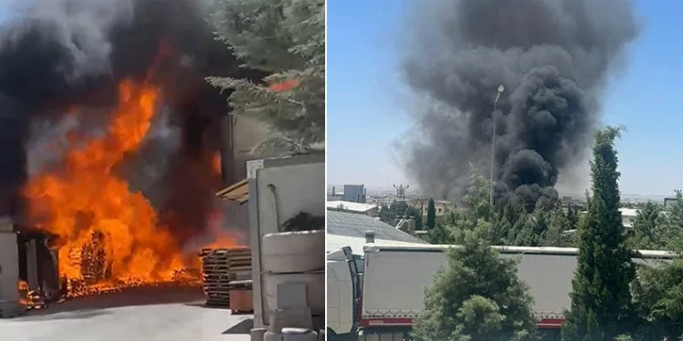Adıyaman Organize Sanayi Bölgesi’nde fabrika yangını