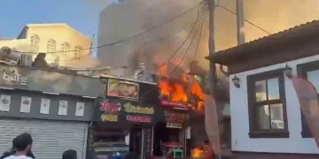 Bursa Setbaşında korkutan yangın
