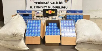 Tekirdağ’da 273 bin 600 makaron ele geçirildi