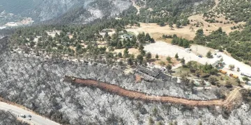 Gürsu kır lokantası ve terası küllerden temizlendi