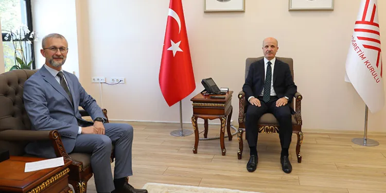 YÖK Başkanı Özvar, Ukrayna’nın Ankara Büyükelçisi Dzhelialov’u kabul etti