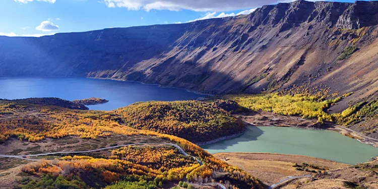 Nemrut Kalderası’nda sonbahar güzelliği