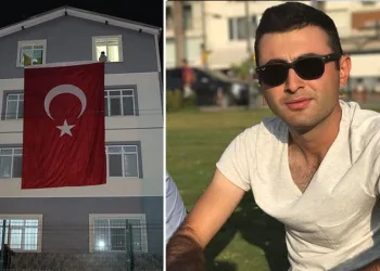 Samsunlu şehidin baba evine Türk bayrağı asıldı